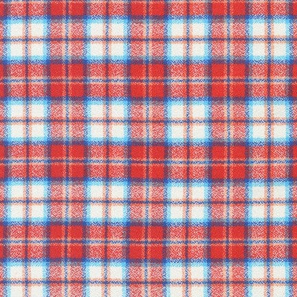 Mammoth Junior Flannel in Red by Robert Kaufman