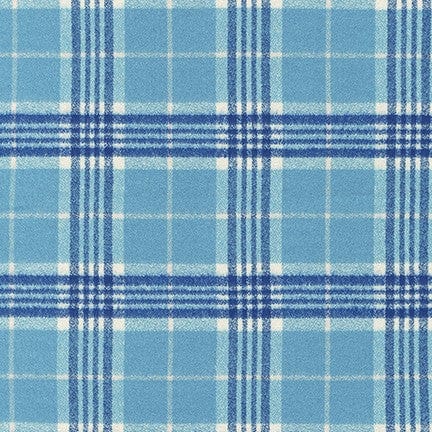Mammoth Organic Flannel in Blue Jay by Robert Kaufman