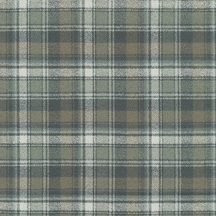 Mammoth Organic Flannel in Storm by Robert Kaufman