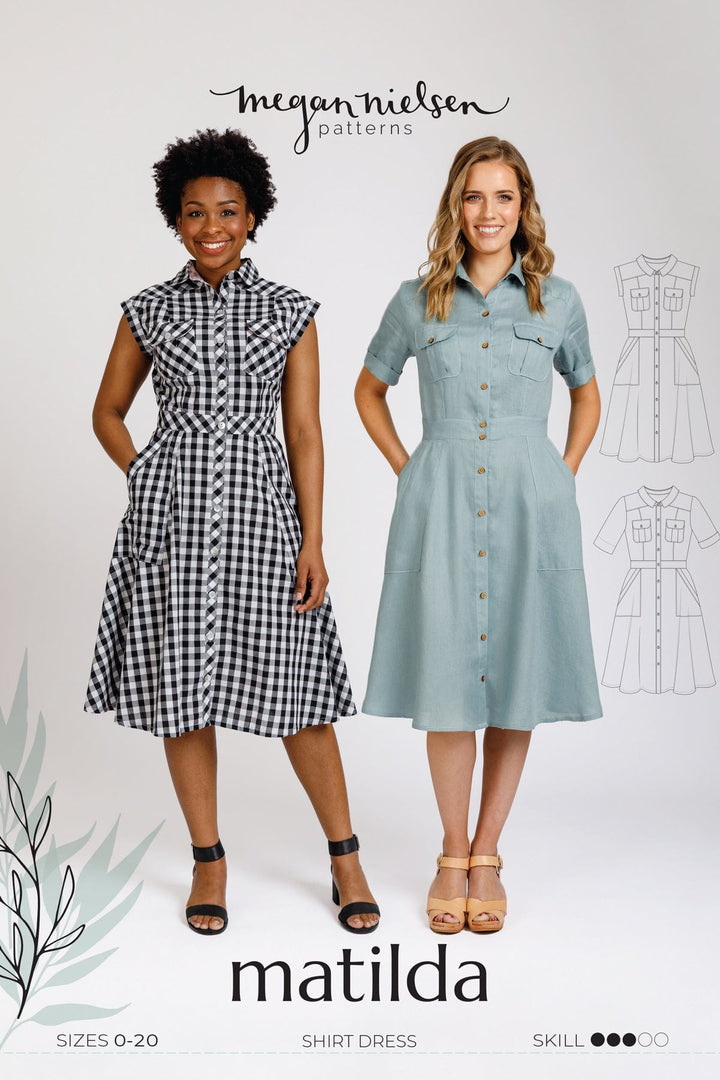 Matilda Shirt Dress - Sizes 0-20 - Megan Nielsen
