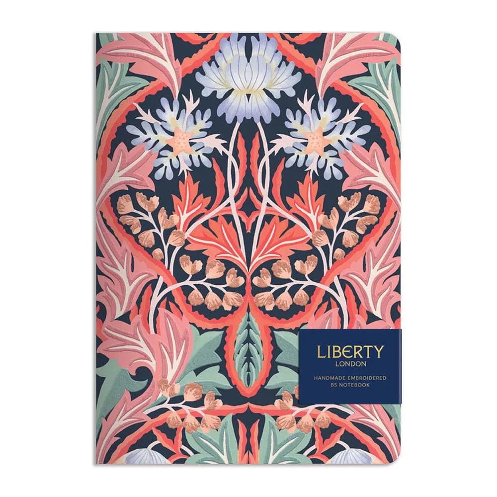 May Handmade B5 Embroidered Journal - Liberty London