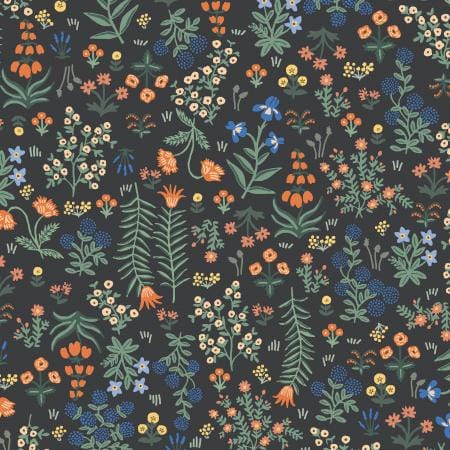 Rifle Paper Co. Camont Wildwood Garden Blue - Cotton + Steel - PER QUARTER METRE