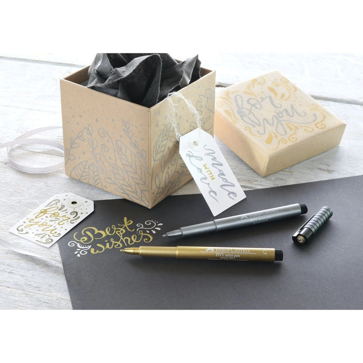 Metallic Pitt Artist Pen from Faber Castell - 251 Silver