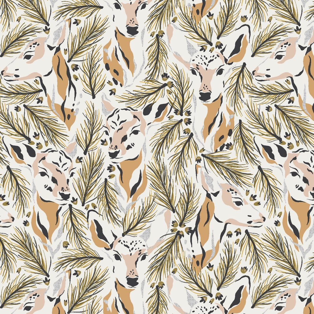 Morning Deer in Metallic Lt. Apricot - Magic of Yosemite Collection - RJR
