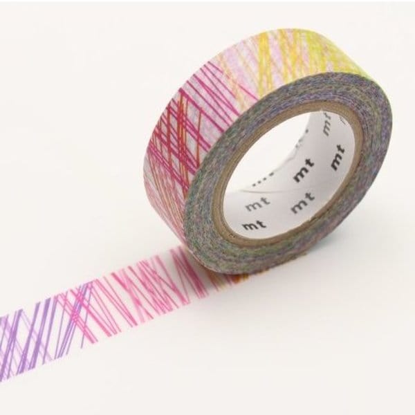 mt Washi Tape - 15mm wide - Kapitza scribble
