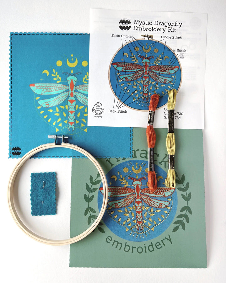 Mystic Dragonfly - Embroidery Kit - Rikrack