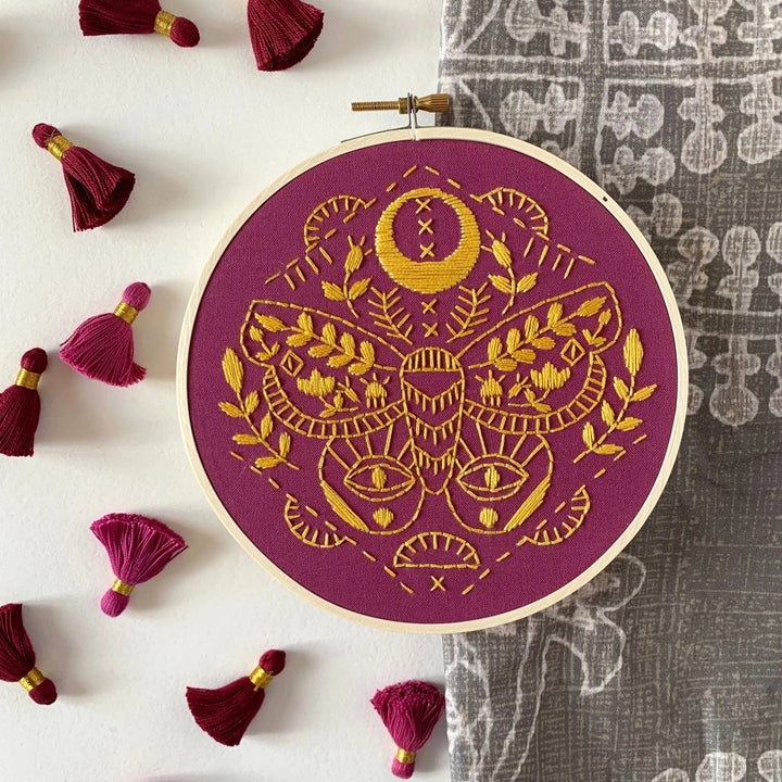 Mythic Moth - Embroidery Kit - Rikrack