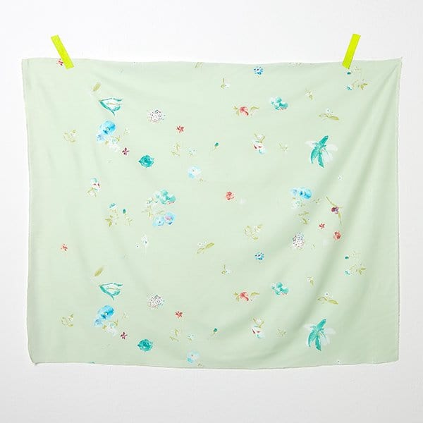 nani IRO Cotton and Silk Blend Twill - New Morning I in Color E