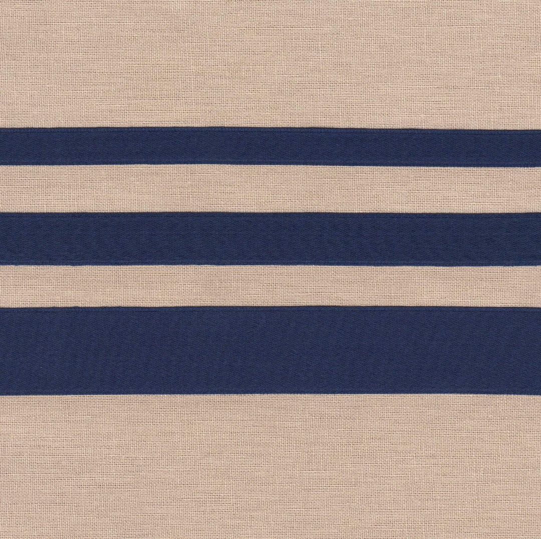 3/8" wide Navy Cotton Ribbon with Satin Finish