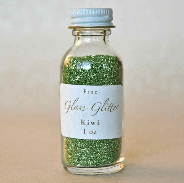 One Ounce of Glass Glitter in Kiwi