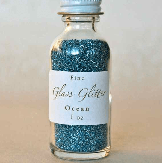 One Ounce of Glass Glitter in Ocean