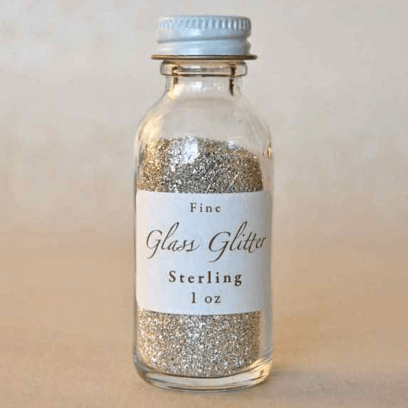 One Ounce of Glass Glitter in Sterling – Fiddlehead Artisan Supply