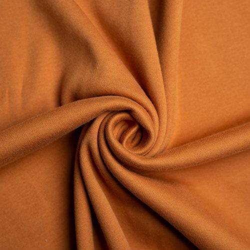 Organic Cotton Interlock Knit in Spice ~ Birch Fabric