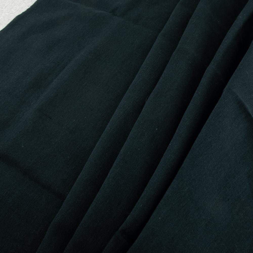 Organic Double Gauze Solid in Jet Black ~ Birch Fabrics