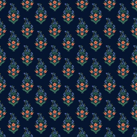 Paisley in Navy Metallic - Vintage Garen by Rifle Paper Co.
