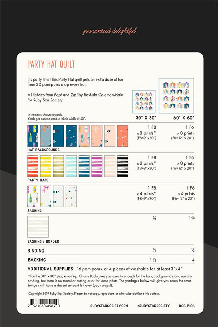 Party Hat Quilt by Ruby Star Society