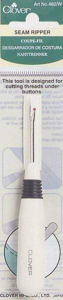 Plastic Seam Ripper, White, Clover