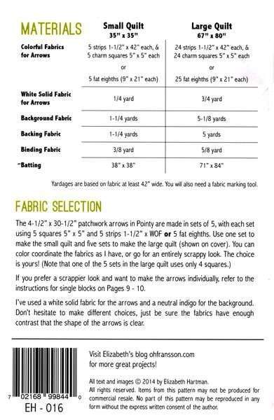 Pointy, Elizabeth Hartman, Quilt Pattern