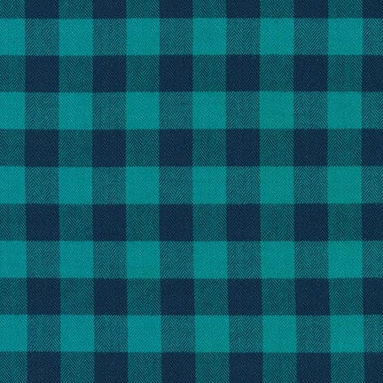 Porto Flannel Gingham in Blue