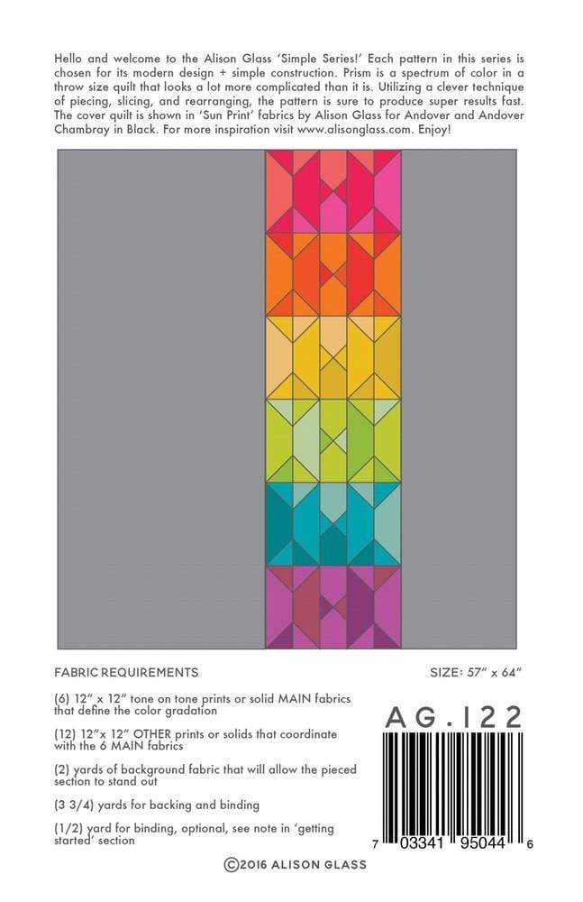 Prism, Alison Glass, Quilt Pattern