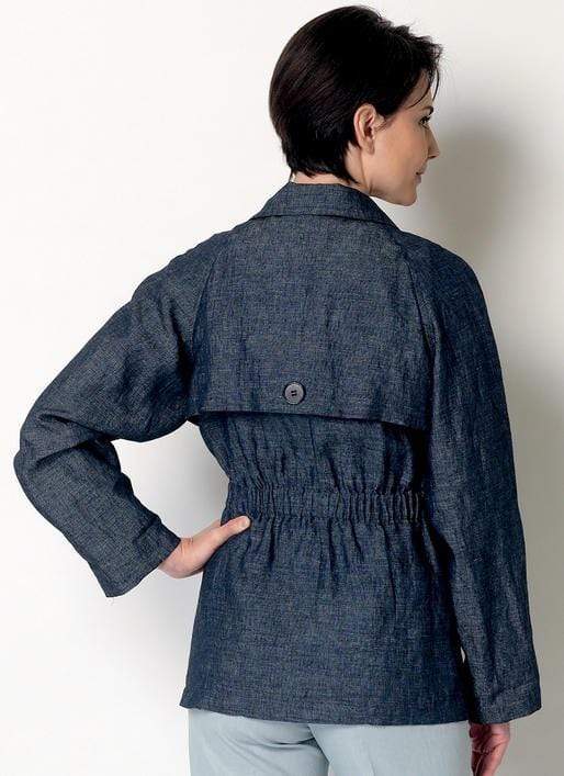 Raglan Sleeve Trench Jacket and Tapered Pants, Larger Sizes, Lisette for Butterick B6331