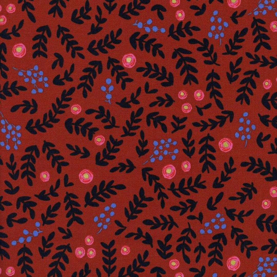 Rose Garden in Crimson Metallic, Wonderland by Rifle Paper Co.