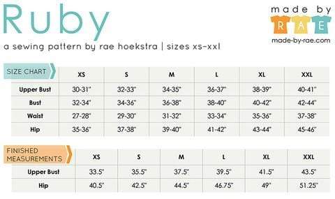 Ruby Dress or Top, Made by Rae