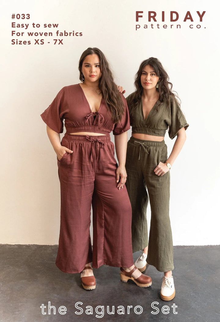 Saguaro Set - Friday Pattern Company - Sizes XS-7X