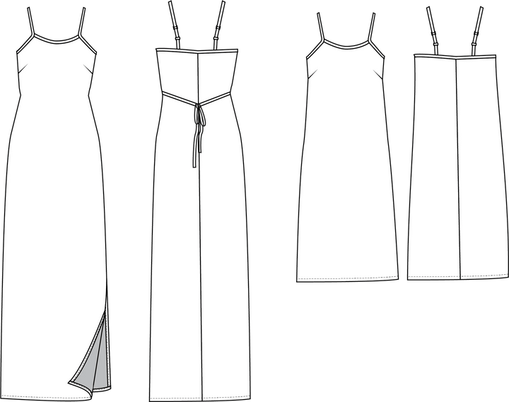 Saltwater Slip Dress - Friday Pattern Company - Sizes XS-7X