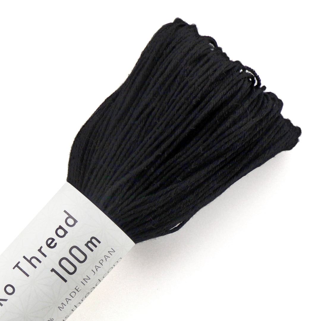 Sashiko Thread - 111 Yard Skein in Black (120)