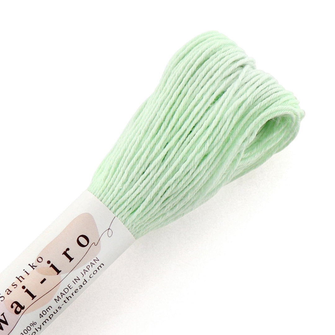 Sashiko Thread - 44 Yard Skein in Paletone Mint Cream (A3)