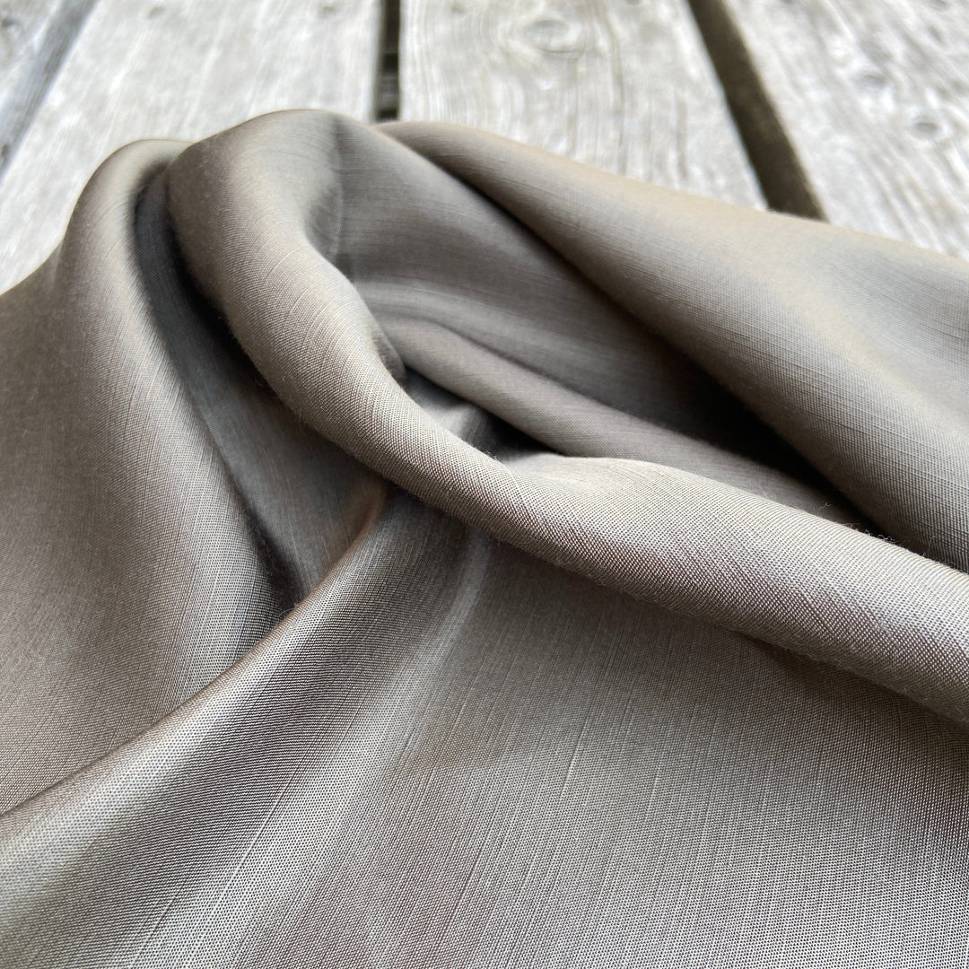 Seaglass Silk Linen in Khaki