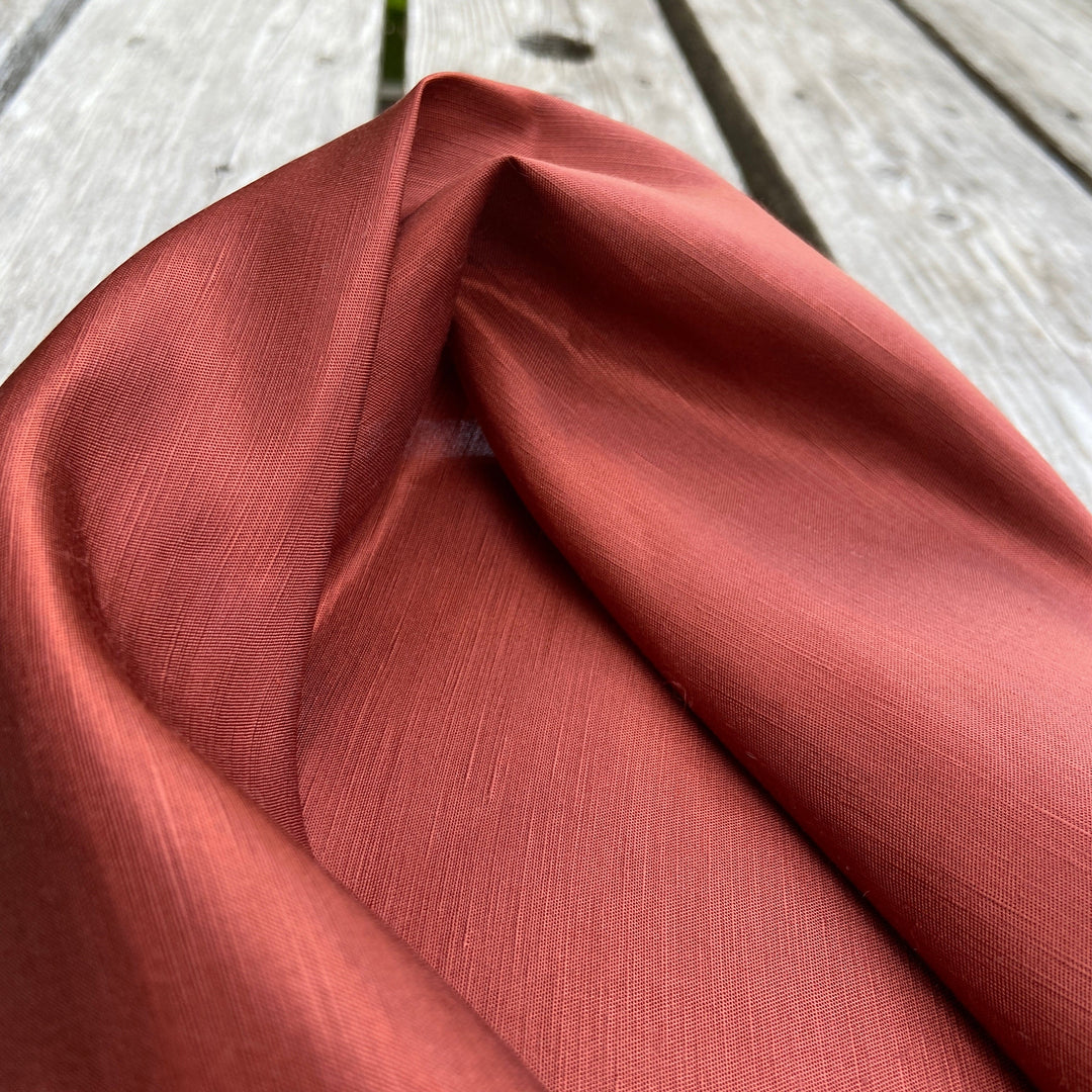 Seaglass Silk Linen in Terra Cotta