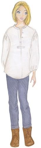 Selma Adult's Top, Citronille