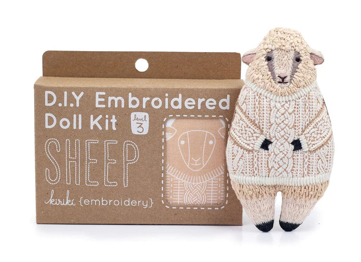 Sheep Embroidery Kit from Kiriki