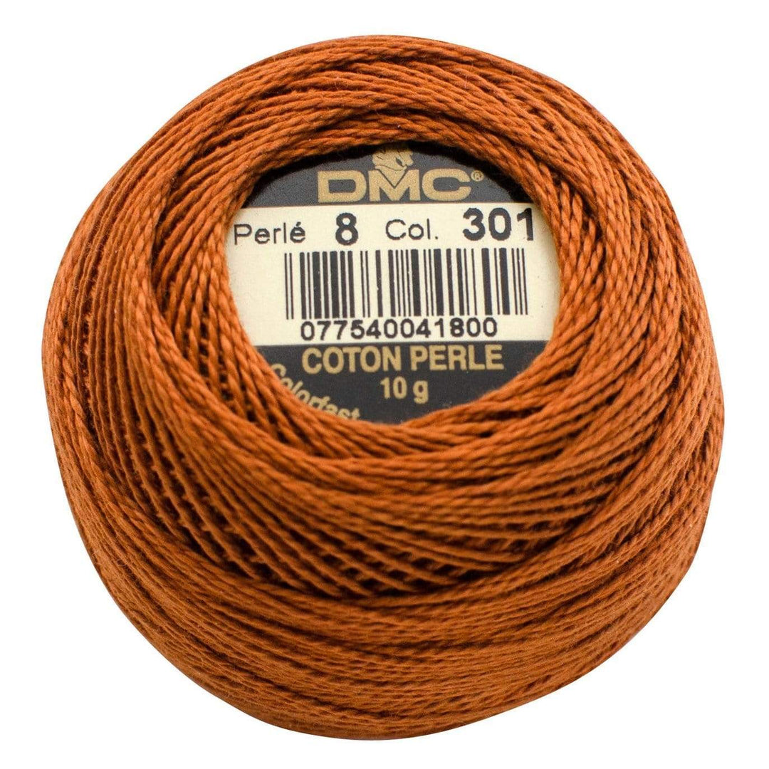 Size 8 Pearl Cotton Ball in Color 301 ~ Medium Mahogany