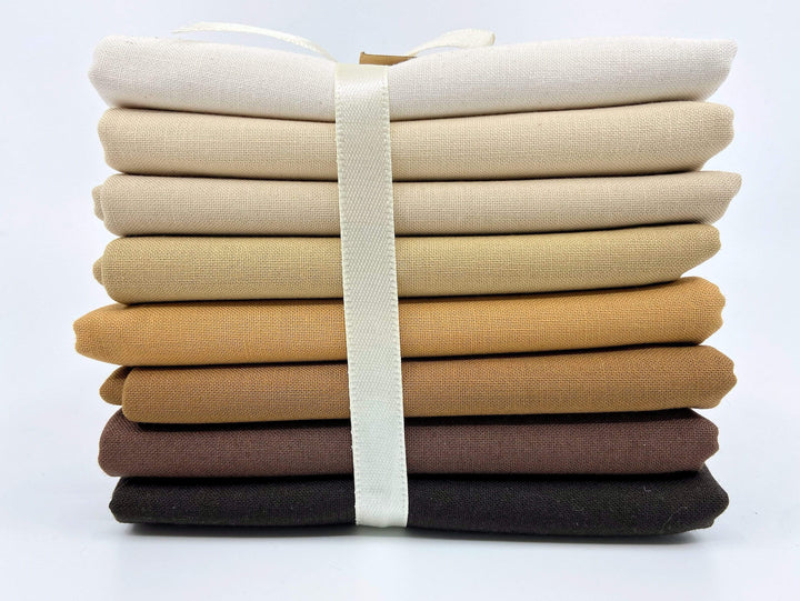 Solid Fat Quarter Bundle ~ Earth Tones