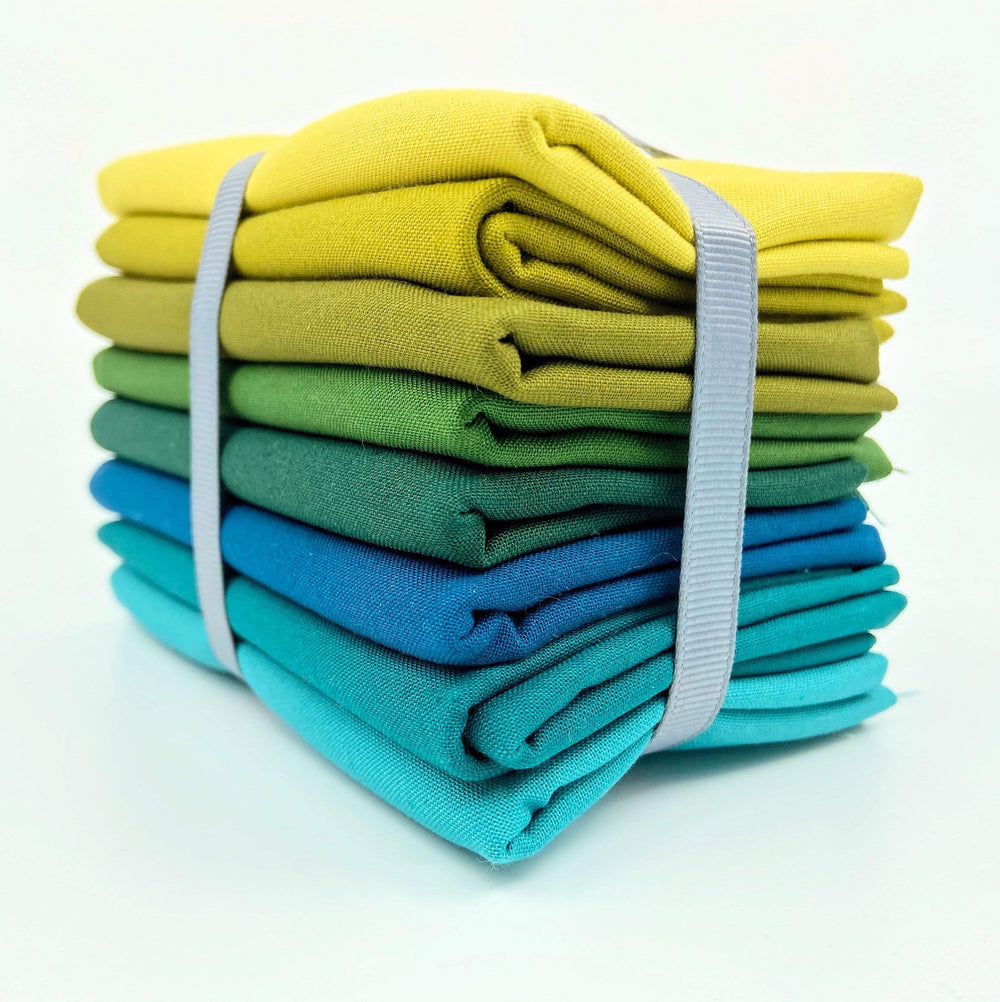 Solid Fat Quarter Bundle ~ Forest Stream