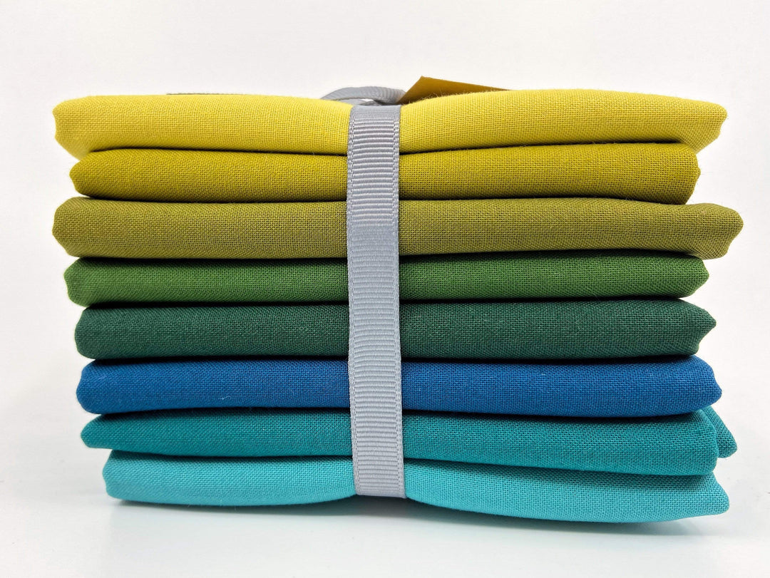 Solid Fat Quarter Bundle ~ Forest Stream