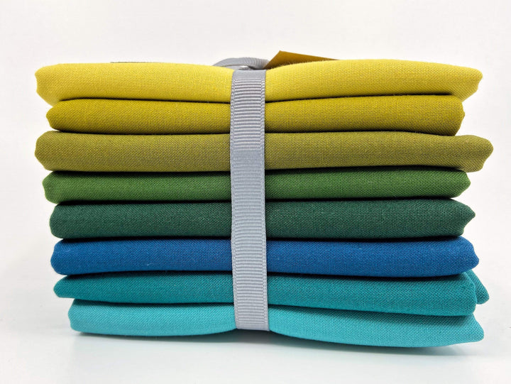 Solid Fat Quarter Bundle ~ Forest Stream
