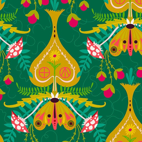 Spade in Emerald - Wildflowers - Alison Glass