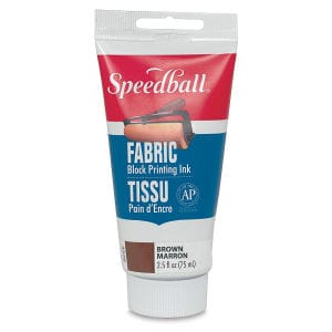 Speedball Fabric Block Printing Ink - Brown - 2.50z