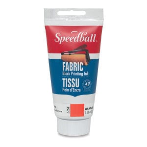 Speedball Fabric Block Printing Ink - Orange - 2.50z