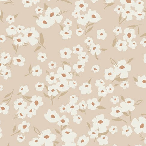 Spring Daisies in Ecru - WIDEBACK - AGF