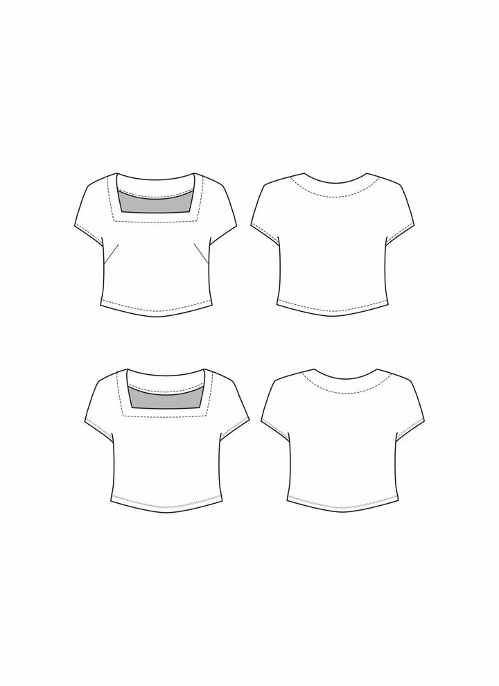 Square Neck Top - Friday Pattern Company - Sizes XS-7X
