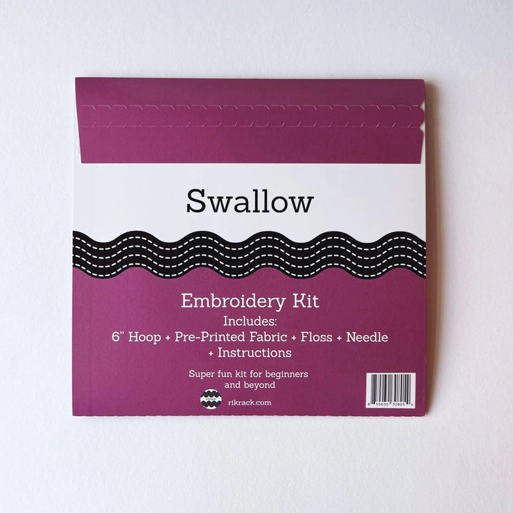 Swallow - Embroidery Kit - Rikrack