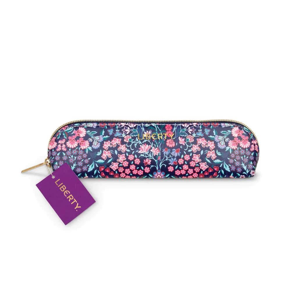 Tanjore Gardens Tile Navy Pencil Case - Liberty London