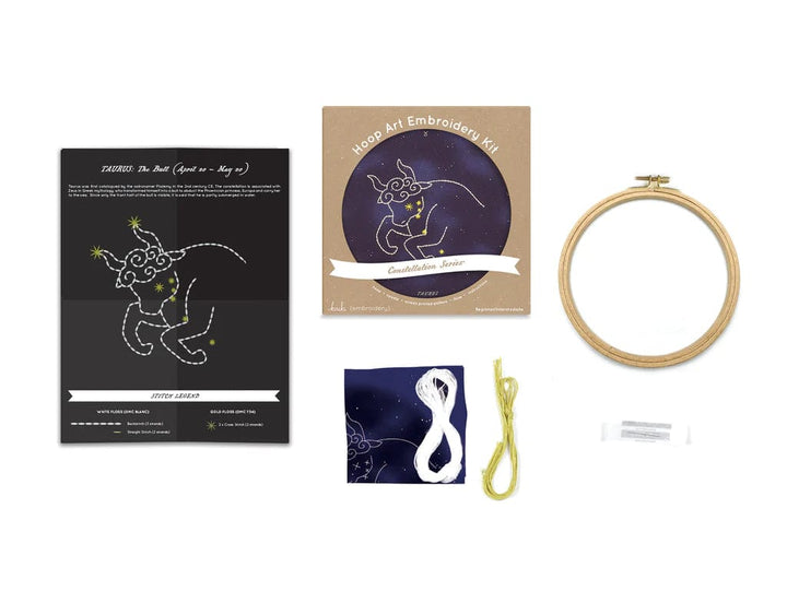 Taurus Embroidery Kit - Constellation Series from Kiriki