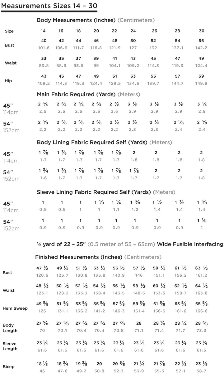 Thayer Jacket Sizes 0-30 - Grainline Studio