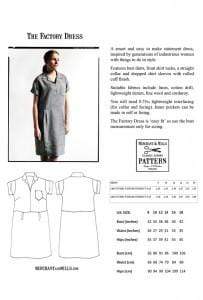 The Factory Dress, Merchant & Mills